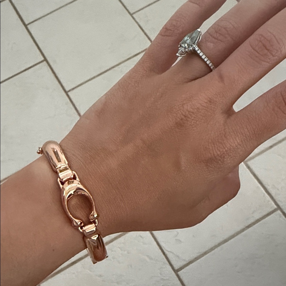 Coach Metallic Rose Gold Bracelet Bangle
